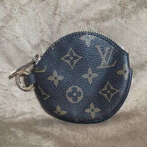 Louis Vuitton Black and Gold Monogram Coin Purse